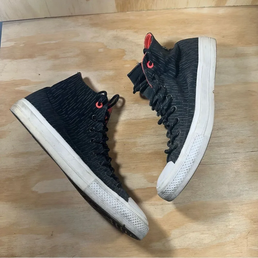 Converse Black and Red High-Top Sneakers Men’s Size 11 - Picture 3 of 8